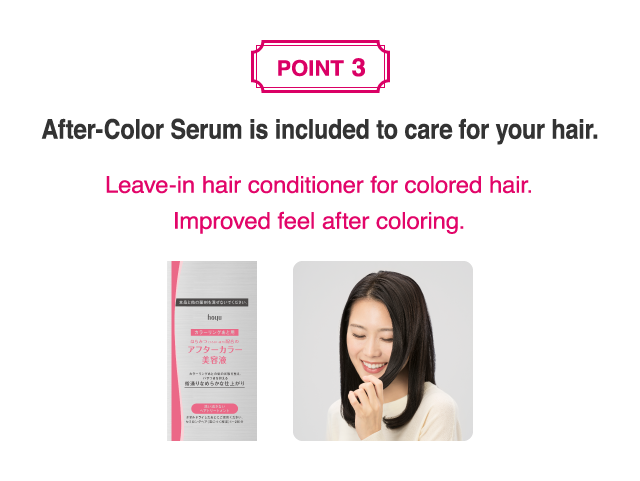 3. After-Color Serum is included to care for your hair.